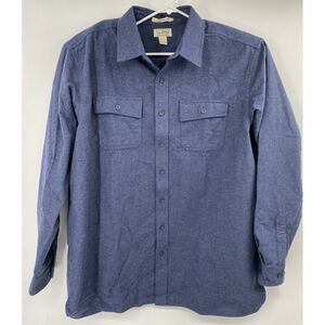 L.L.Bean Men‎ Blue Traditional Fit Chamois Cloth Shirt Size 2XL Tall EUC